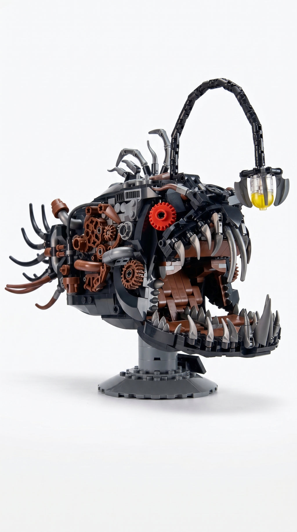 Steampunk LED Anglerfish Brick Model (1038 PCS)