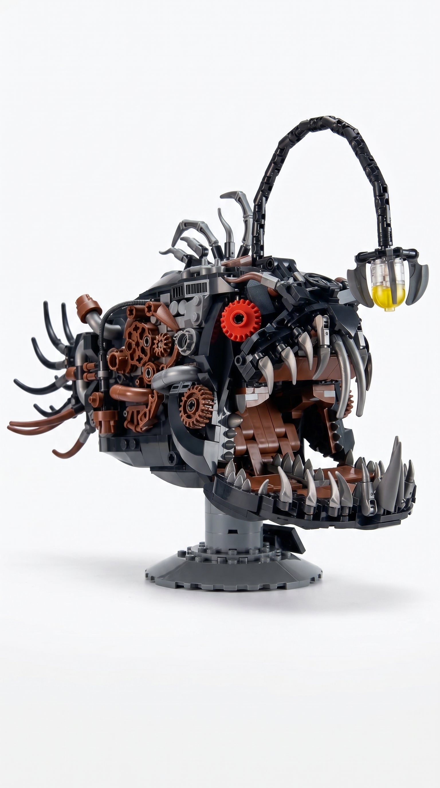 Steampunk LED Anglerfish Brick Model (1038 PCS)