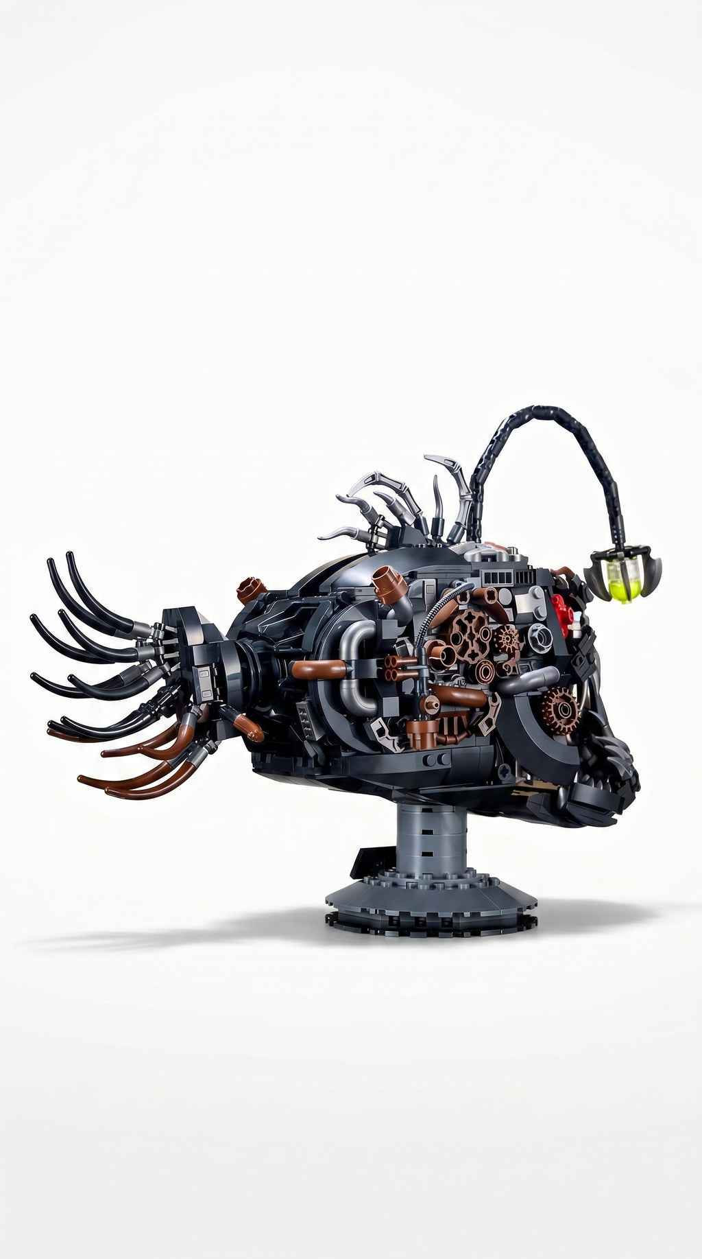 Steampunk LED Anglerfish Brick Model (1038 PCS)