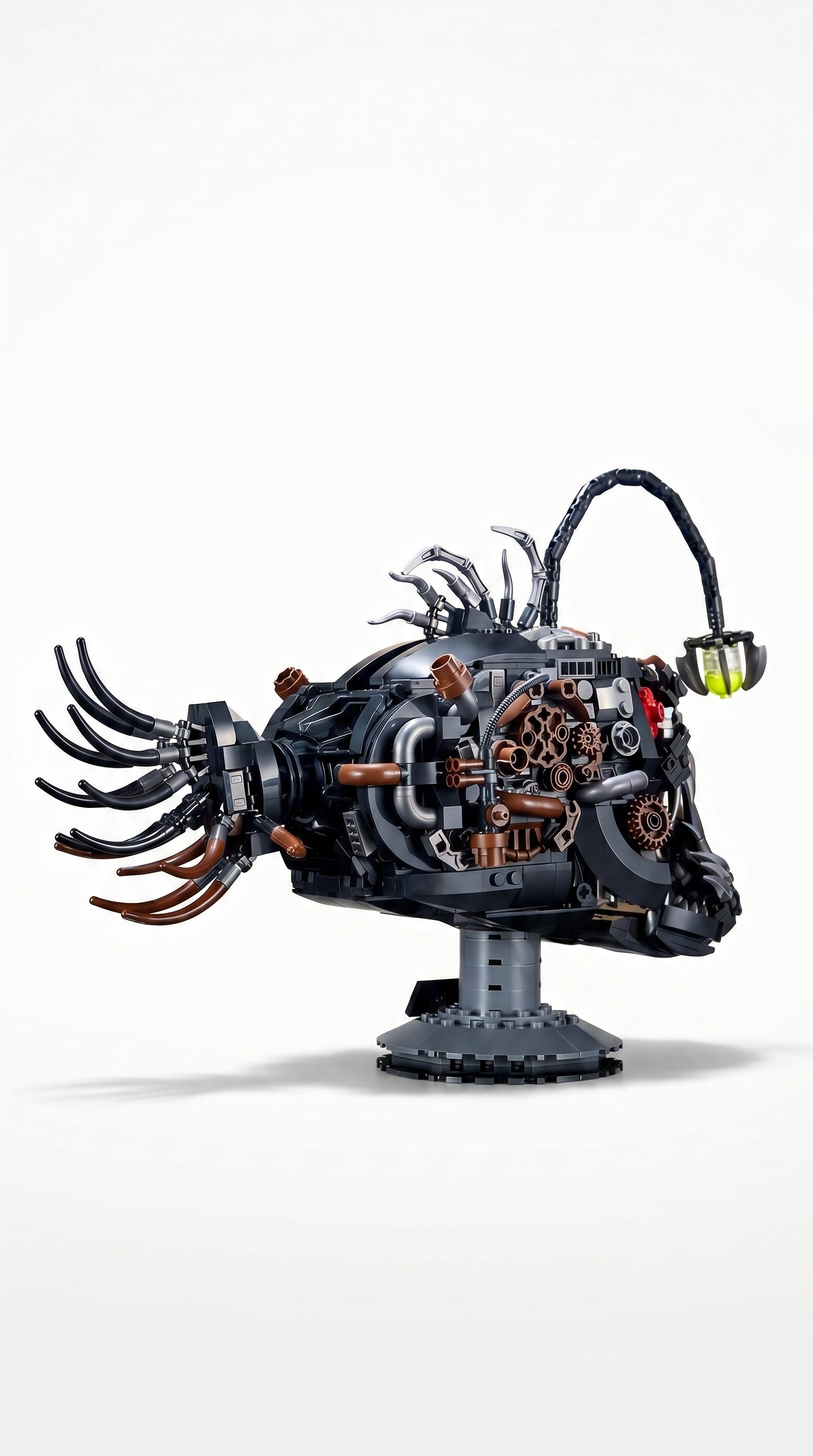 Steampunk LED Anglerfish Brick Model (1038 PCS)